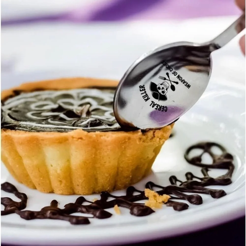Cereal Killer Weapon of Choice Funny Engraved Spoon New!